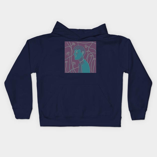 Tears Like Petals Kids Hoodie by Unbrokeann